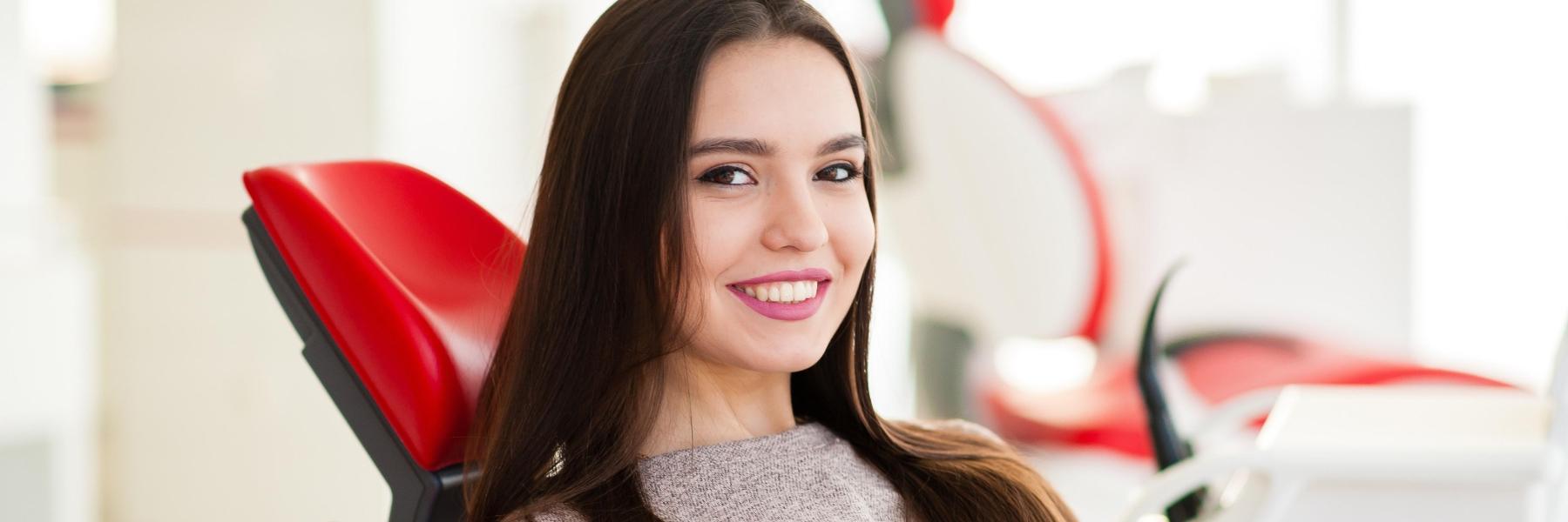 woman at the dentist in mount waverley