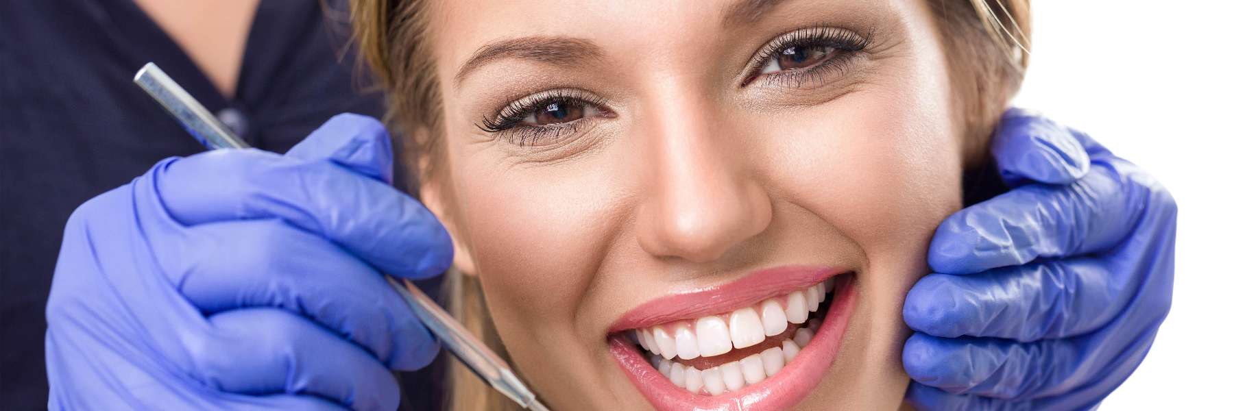 smiling girl with whitened teeth