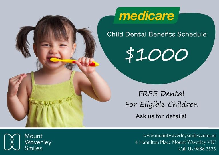 Child Dental Benefit Schedule Graphic | Mount Waverley