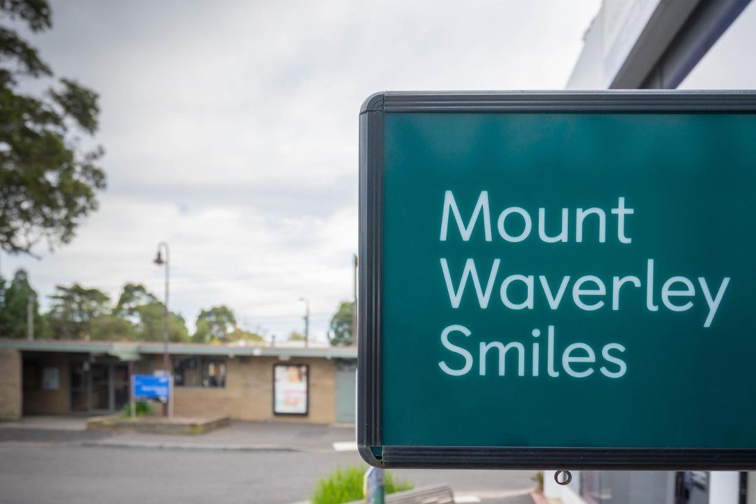 Outdoor sign of Mount Waverley Smiles